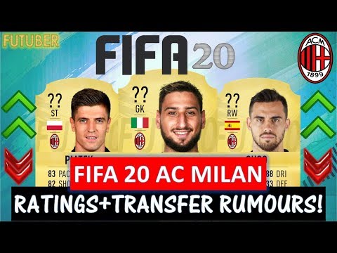 FIFA 20 | AC MILAN PLAYER RATINGS!! FT. DONNARUMMA, SUSO, PIATEK ETC… (TRANSFER RUMOURS INCLUDED)