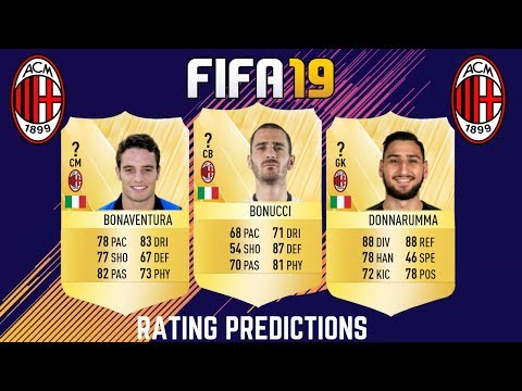 FIFA 19 | AC MILAN PLAYER RATINGS PREDICTIONS