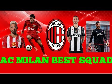 Ac milan best squad?  For the 17/18 season