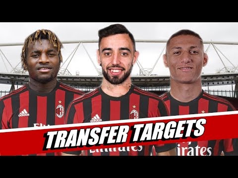 AC Milan transfer targets summer 2019