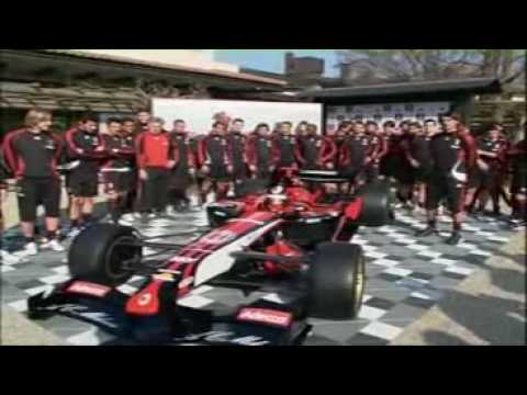 AC Milan Squad Meet AC Milan Superleague Formula Car.avi