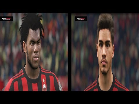 PES 2018 – AC Milan Players Faces