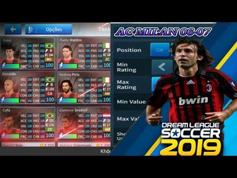PV|Cách có đội hình AC Milan 2006-2007•LEGEND AC MILAN•DLS 2019