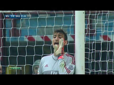 Gianluigi Donnarumma vs Sassuolo (Home) [DEBUT] 25/10/2015