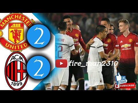 Manchester United vs AC Milan (2-2) Pen (5-4) | ICC 2019 | Pre Season Highlight