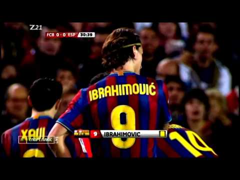 Zlatan Ibrahimovic vs Espanyol *HQ*