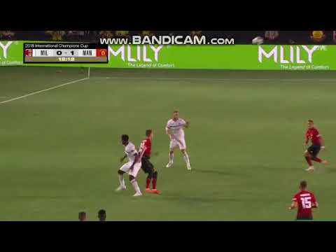 Alexis Sanchez Goal   AC Milan vs Manchester United 0 1