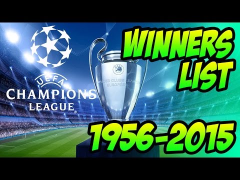 UEFA Champions League Winners List 1956 – 2015 .