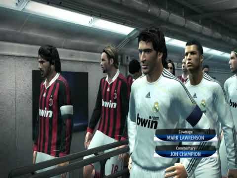 Pro Evolution Soccer 2010 Gameplay pc Real Madrid vs AC Milan