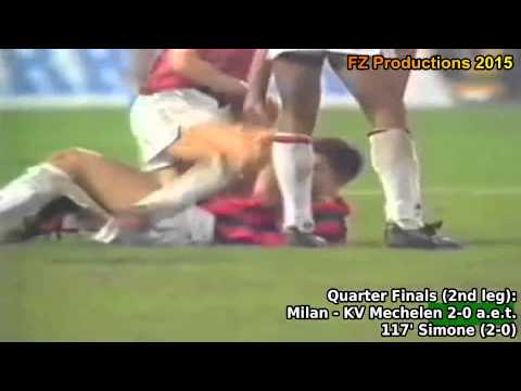 1989-1990 European Cup: AC Milan All Goals (Road to Victory)