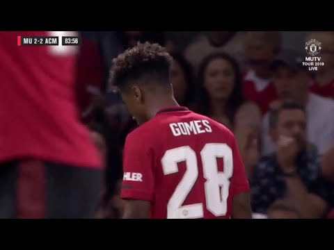 Angel Gomes Manchester United vs AC Milan
