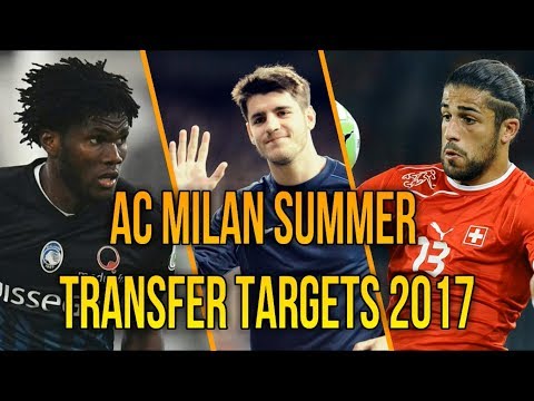 AC Milan  Top  Transfer Targets  For 2017 Seasone