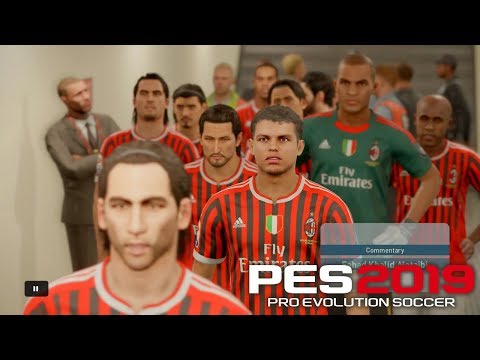 AC Milan 2010 ft Ronaldinho, Beckham And Pirlo PES 2019 | Real Let's Game