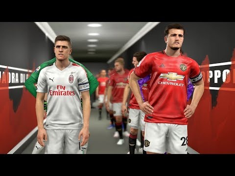 Manchester United vs AC Milan ft Maguire , Lovren , Everton , Savic  | PES 2019