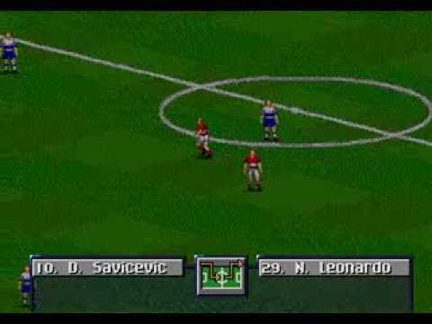 A.C. Milan – Atletico Madrid. FIFA: Road To World Cup 98 (Sega Genesis (Mega Drive))