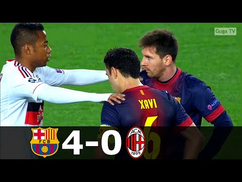 Barcelona vs AC Milan 4-0 – UCL 2012/2013 1/8 Final (2nd Leg) HD