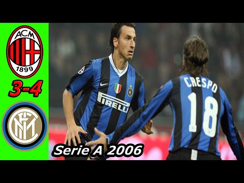 AC Milan vs Inter Milan 3-4 Serie A 2006/2007 All Goals & Full Highlights