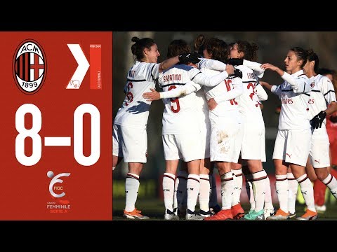 Highlights AC Milan 8-0 Pink Bari – Matchday 12 Women's Serie A 2018/19