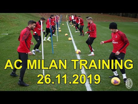 AC Milan Training at Milanello 26.11.2019