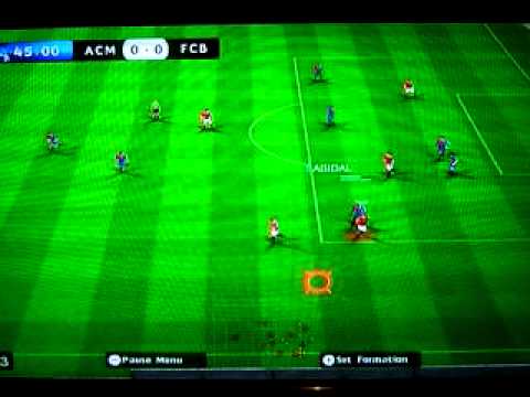 PES 2012 Wii – AC Milan vs Barcelona
