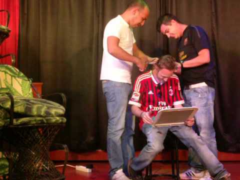 Seba loses the bet…  Barca v AC Milan