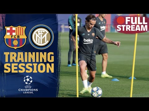 BARÇA – INTER | Last workout before Champions League match