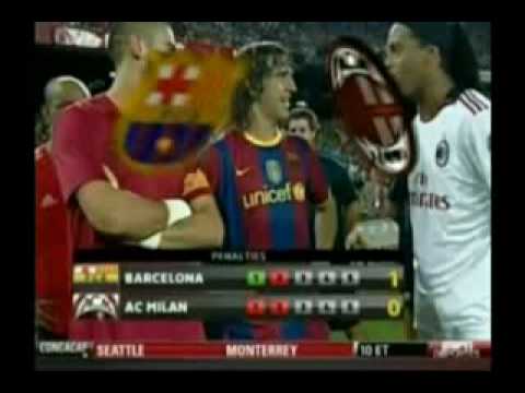 FC Barcelona 1-1 AC Milan (3-1 Pen) – Full Match Highlights & All The Goals (25-08-10)