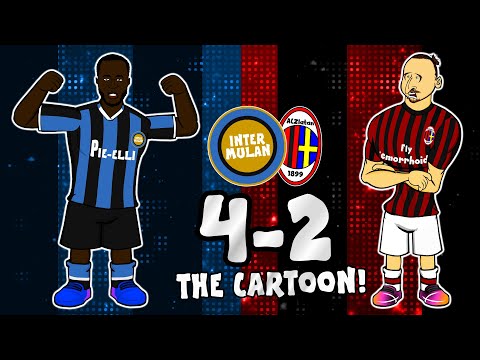 ?⚫4-2 Inter vs AC Milan!?⚫ The Cartoon Comeback (Milan Derby Goals Highlights Milano)