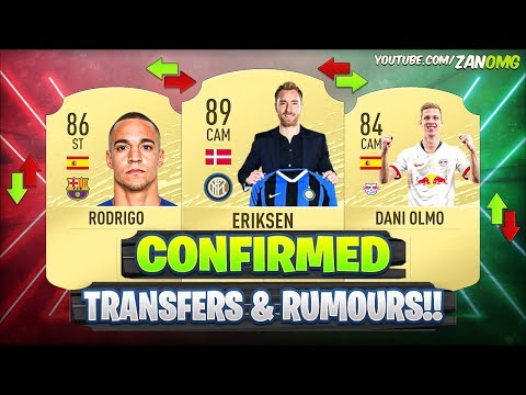 FIFA 20 | NEW CONFIRMED TRANSFERS & RUMOURS!! ?? | FT. BALE, RODRIGO, ERIKSEN…etc