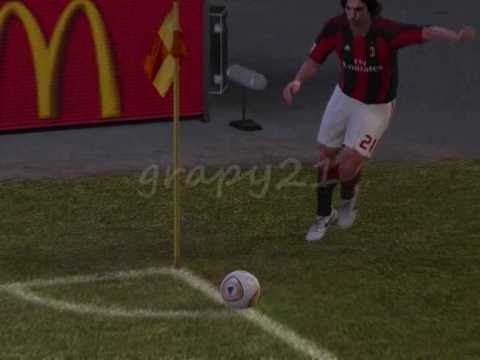 Pirlo, AC Milan VS Barcelona PES2011