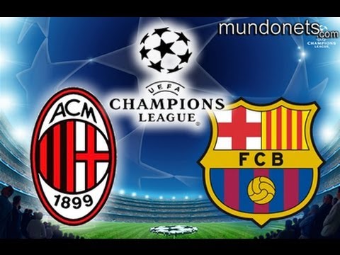 AC Milan vs Barcelona  Champions League Highlights 2-0 en Pes 2013 20-02-13