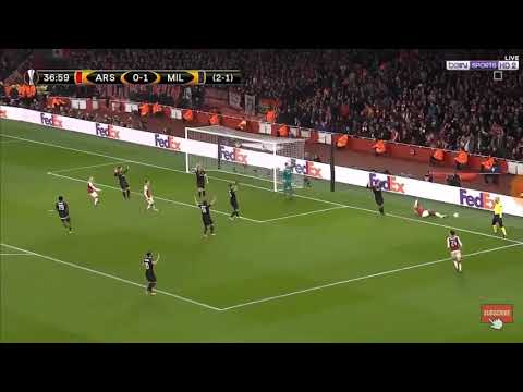 Diving Arsenal Player When Faces AC Milan (HD)