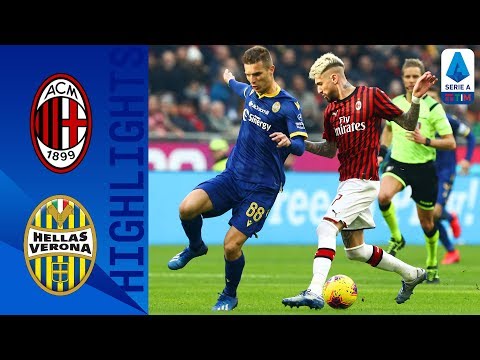 AC Milan 1-1 Hellas Verona | 10-Man Verona Hold on to Draw After Calhanoglu's Freekick | Serie A TIM