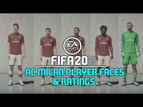 FIFA 20 – All AC Milan Player Faces & Ratings