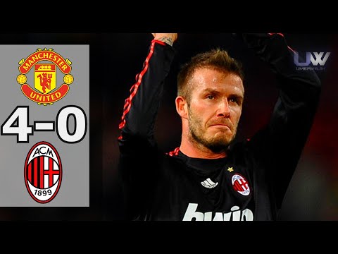 DAVID BECKHAM'S RETURN ► Manchester United vs AC Milan 4-0 | 2010