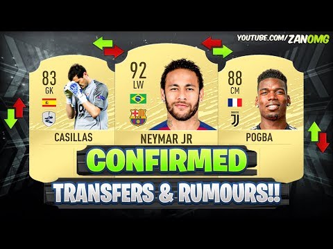 FIFA 20 | NEW CONFIRMED TRANSFERS & RUMOURS!! ✅? FT. NEYMAR, POGBA, CASILLAS…