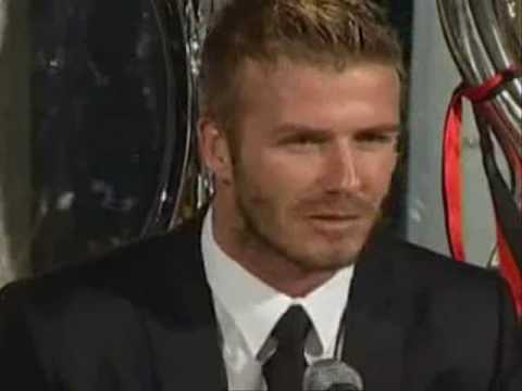 David Beckham interview back to Old Trafford (MU vs AC Milan)