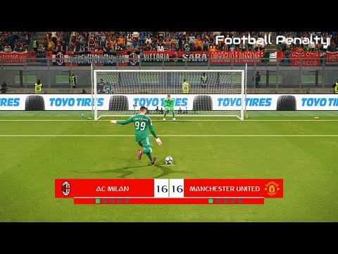 AC Milan vs Manchester United | Penalty Shootout | PES 2018 Gameplay PC