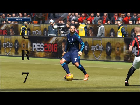 AC Milan VS Real Madrid-Pes 2016 Game play/ Friendly match/ PC Games