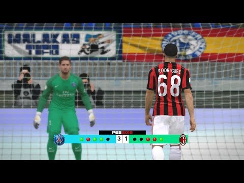 Paris Saint Germain vs Ac Milan – PES 2017 PEnalty Shootout