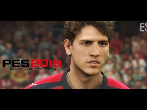 PES 2019 DEMO: AC MILAN PLAYER FACES 1080p60fps