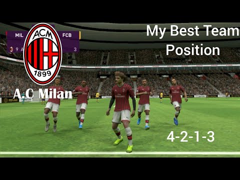 eFootball Pes 2020 | Ac Milan VS Barcelona | My Best Team Position.!!