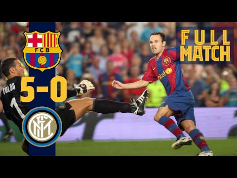 FULL MATCH: BARÇA 5 – 0 INTER (2007) with RONALDINHO, MESSI, ETO'O…