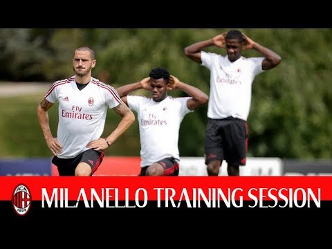 milanello training session 2017